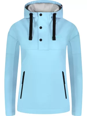Ženska softshell jakna NORDBLANC SHOAL NBSSL8341 SVETLO MODRA