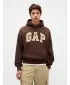 Moški pulover GAP HEAVYWEIGHT LOGO HOODIE PULLOVER 823104-04 TEMNO RJAVA