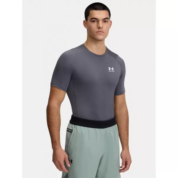 Moška majica s kratkimi rokavi UNDER ARMOUR HG ARMOUR COMP SS 1361518-025 SIVA 