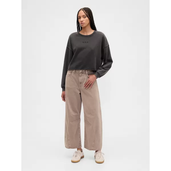  Ženski pulover GAP LOGO SWEATSHIRT 799277-01 NOČ BREZ MESECA 