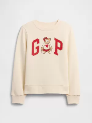 Otroški pulover GAP CREW SWEATSHIRT 839149-04 MEDVED