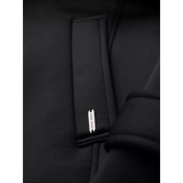  Moški plašč OMBRE OM-COLC-0144 ČRNA 