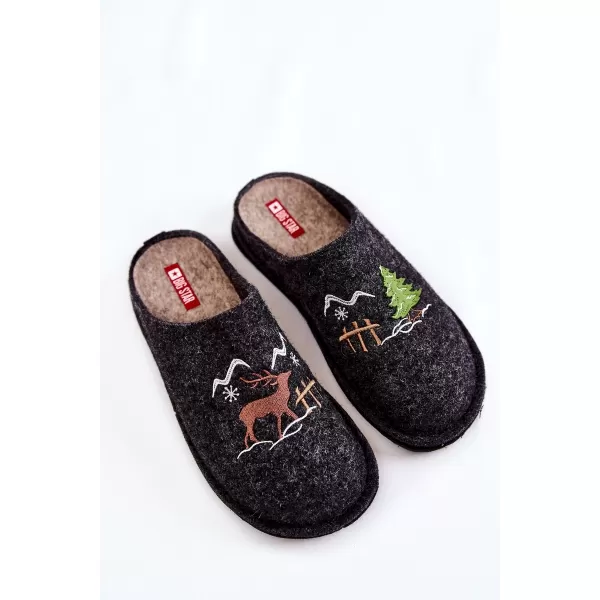  Ženski natikači BIG STAR KK276018 ČRNI/BEŽ Big Star Shoes 