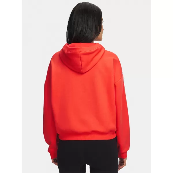  Ženski pulover UNDER ARMOUR UA ICON FLEECE HZ HOODIE RDEČA 