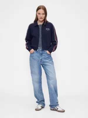 Ženska jakna GAP LOGO TRACK JACKET 799269-01 MORNARIŠKA UNIFORMA