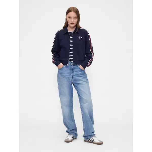  Ženska jakna GAP LOGO TRACK JACKET 799269-01 MORNARIŠKA UNIFORMA 
