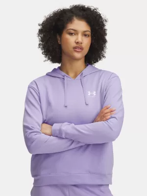 Ženski pulover UNDER ARMOUR UA RIVAL TERRY HOODIE 6005511-538 VIJOLIČNA