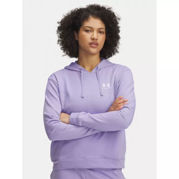  Ženski pulover UNDER ARMOUR UA RIVAL TERRY HOODIE 6005511-538 VIJOLIČNA 