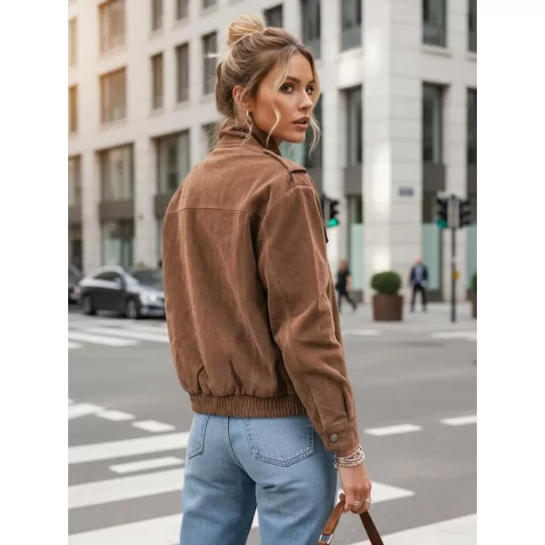  Ženska jakna DSTREET TY5644 RJAVA 