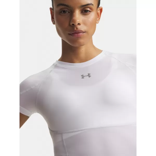  Ženska majica s kratkimi rokavi UNDER ARMOUR HEATGEAR ELITE SS 6015368-100 BELA 