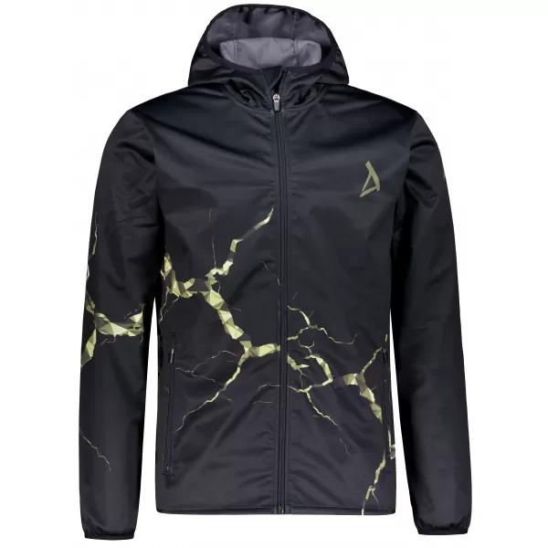  Moška vrhunska softshell jakna ALTISPORT VOJ/ALM129JACK01 ČRNA/VOJAŠKA 