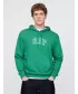 Moški pulover GAP LOGO PULLOVER HOODIE 708409-01 IRSKA DETELJA