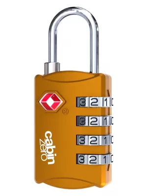 Zaklepanje CABINZERO TSA Travel Lock POMARANČNI HLAD