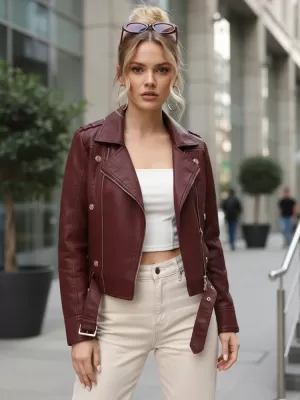 Ženska jakna DSTREET TY5640 RDEČA