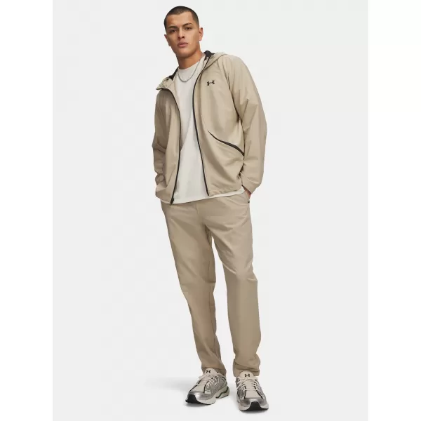  Moške športne hlače UNDER ARMOUR UA UNSTOPPABLE TAPERED PANTS RJAVA 