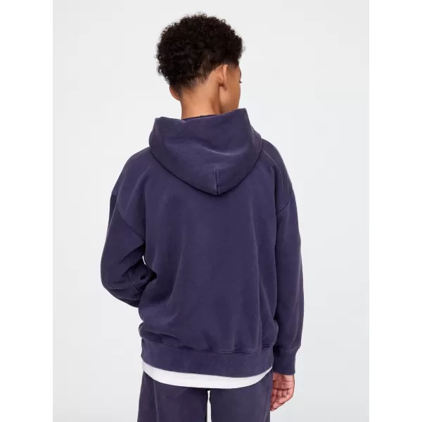 Otroški pulover GAP LOGO PULLOVER HOODIE 782130-00 MORNARIŠKA UNIFORMA 