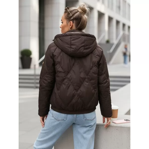  Ženska jakna DSTREET TY5671 RJAVA 