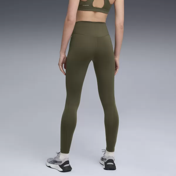  Ženske pajkice PUMA W CLOUDSPUN TIGHT - HW FL 527452-70 TEMNO OLIVNO 