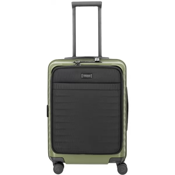  Kovček TITAN Upgrade S23 Front pocket Forest green GOZDNO ZELENA 