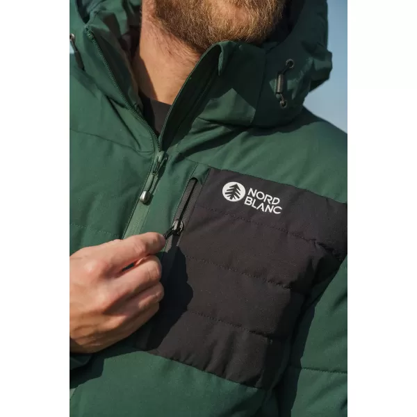 Moška zimska jakna NORDBLANC BRAMBLE NBWJM8258 TEMNO ZELENA 