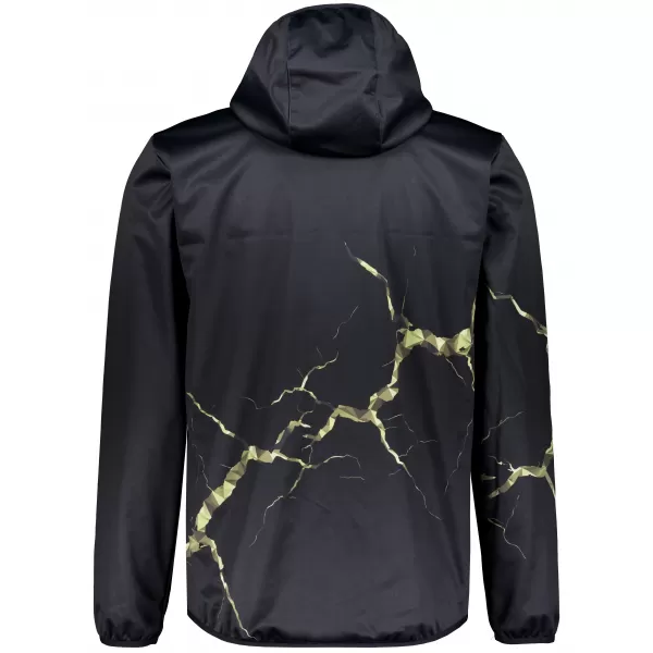  Moška vrhunska softshell jakna ALTISPORT VOJ/ALM129JACK01 ČRNA/VOJAŠKA 