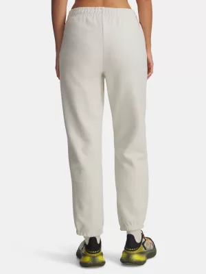 Ženske trenirke UNDER ARMOUR ICON TERRY VARSITY JOGGER 6004858-110 BELA