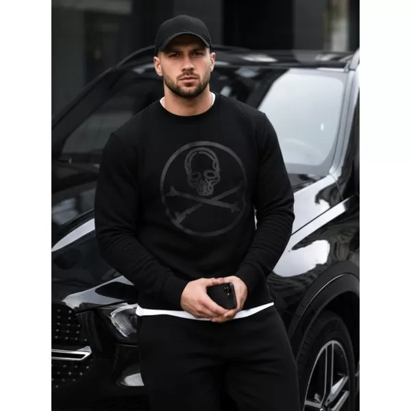  Moški pulover DSTREET BX5948 ČRNA 