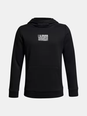 Fantovski pulover UNDER ARMOUR UA ARMOUR FLC RETRO GRPHC HD 6003812-001 ČRNA