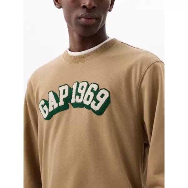  Moški pulover GAP LOGO CREWNECK SWEATSHIRT 829103-08 POPOLN KAKI 