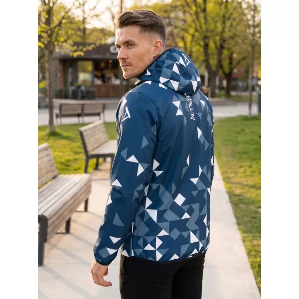  Moška vrhunska softshell jakna ALTISPORT VOJ/ALM108JACK01 MORNARSKO MODRA/BELA 