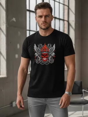 Moška majica s kratkimi rokavi DSTREET NX058R ČRNA