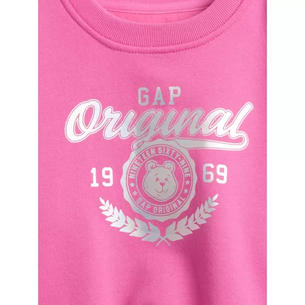  Otroški pulover GAP LOGO SWEATSHIRT 816550-03 PHOEBE ROZA 