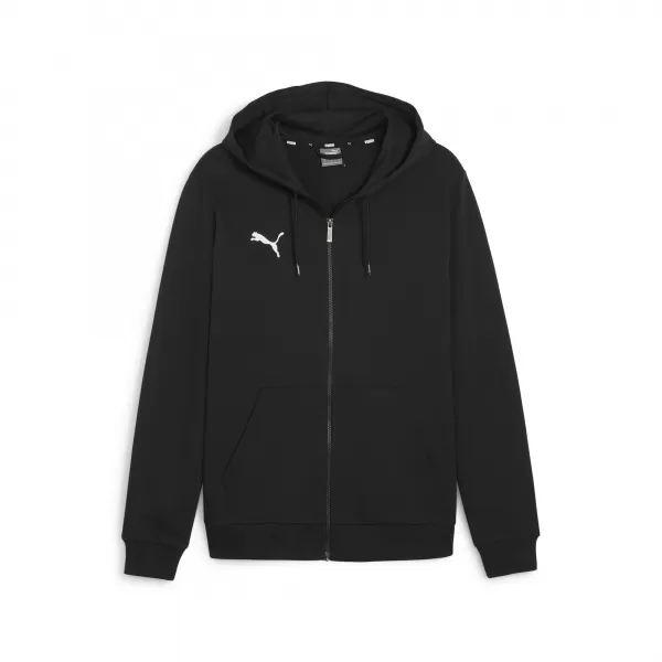  Moški pulover PUMA TEAMGOAL CASUALS HOODED JACK 658595_03 PUMA ČRNA/PUMA BELA 