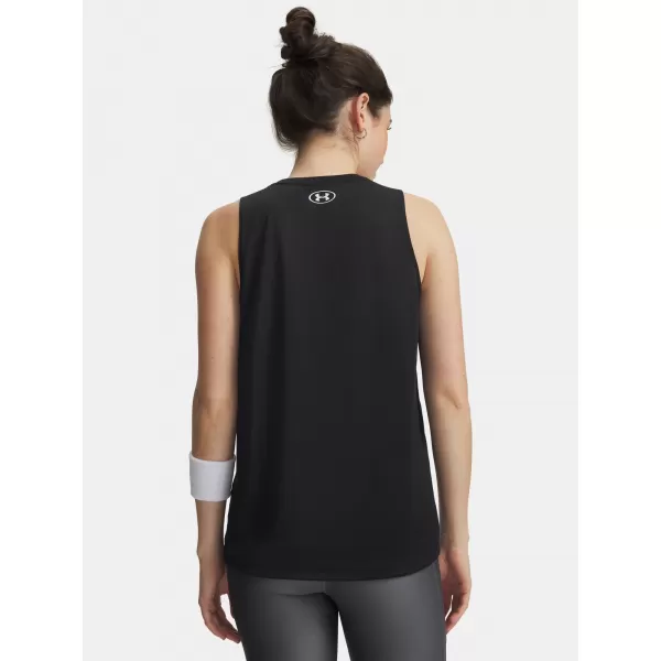  Ženski brezrokavnik UNDER ARMOUR TECH TANK SOLID 1383655-001 ČRNA 