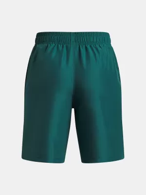 Fantovske kratke hlače UNDER ARMOUR UA TECH WOVEN WORDMARK SHORT 1383341-338 ZELENA