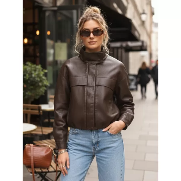  Ženska jakna DSTREET TY5650 RJAVA 