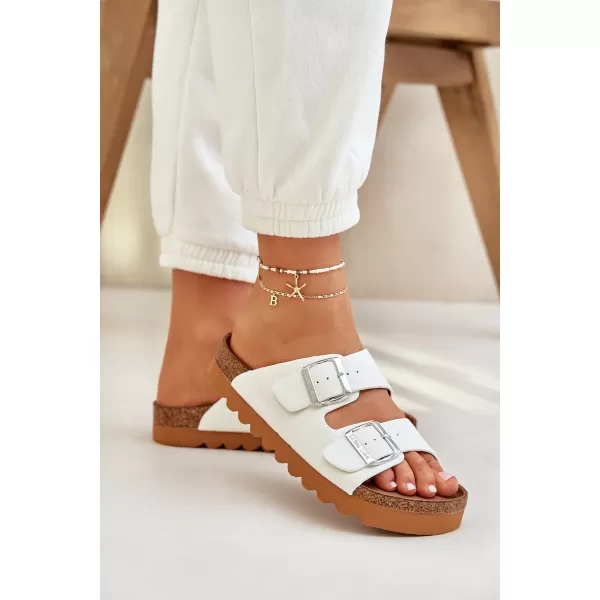  Ženski natikači BIG STAR LL274480 WHITE Big Star Shoes 