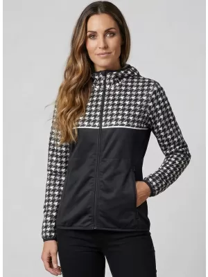 Ženska vrhunska softshell jakna ALTISPORT VOJ/ALW048JACK01 ČRNO-BELO