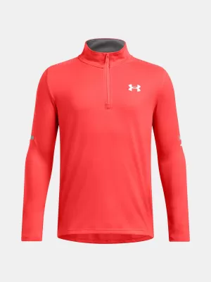Fantovska majica s kratkimi rokavi UNDER ARMOUR TECH UTILITY 1/4 ZIP 1390029-847 ORANŽNA