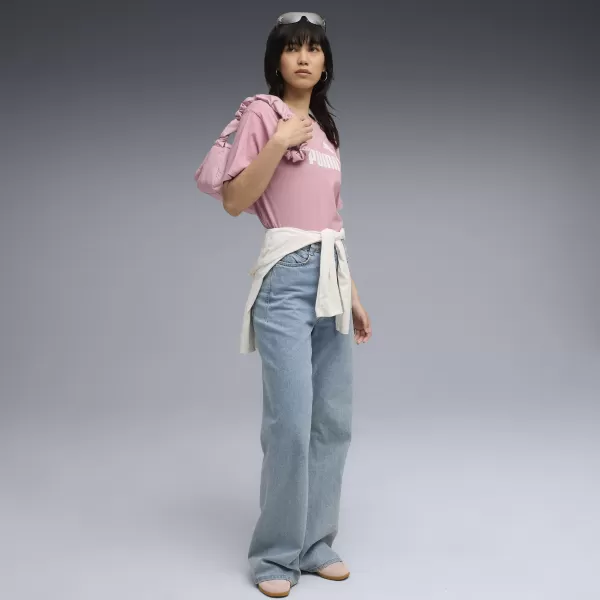  Ženska majica s kratkimi rokavi PUMA ESS NO. 1 LOGO RELAXED TEE 684970-65 URAVNOVEŠENA ROZA 