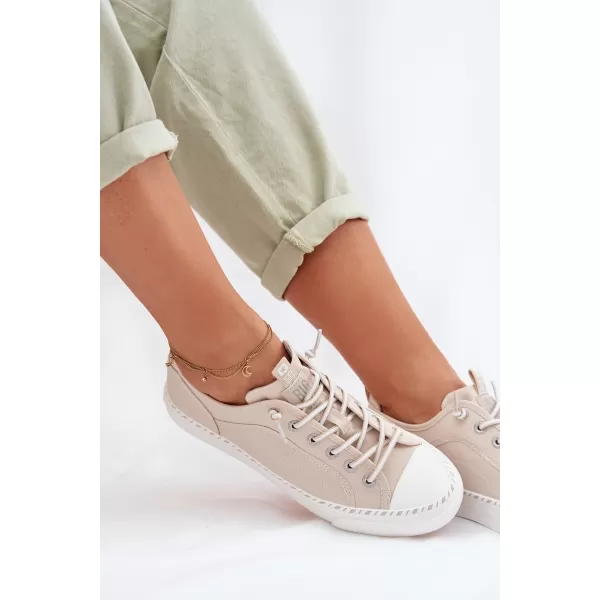  Ženske superge BIG STAR TT274387 BEIGE Big Star Shoes 