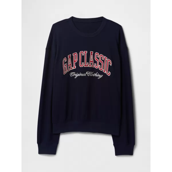 Moški pulover GAP CLASSIC LOGO SWEATSHIRT 744748-01 MORNARIŠKA UNIFORMA 