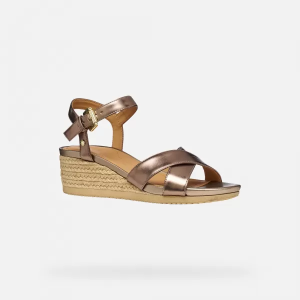  Ženske sandale GEOX ISCHIA CORDA G012728 BEŽ 