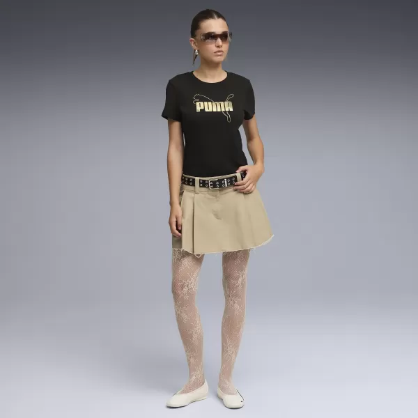  Ženska majica s kratkimi rokavi PUMA ESS LOGO LAB TEE 691824_01 ČRNA PUMA 