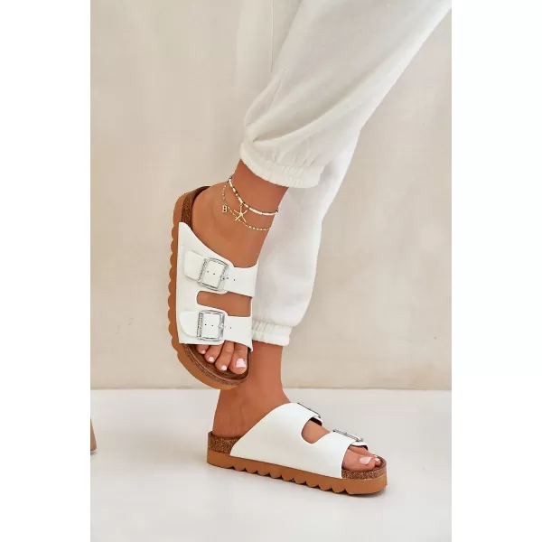  Ženski natikači BIG STAR LL274480 WHITE Big Star Shoes 