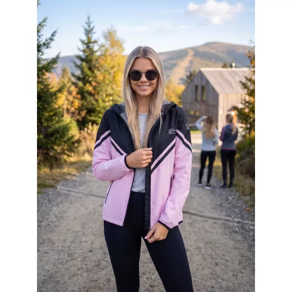  Ženska vrhunska softshell jakna ALTISPORT VOJ/ALW101JACK01 ROŽNATO ČRNA 