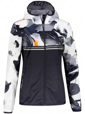 Ženska vrhunska softshell jakna ALTISPORT VOJ/ALW117JACK01 ČRNA/ORANŽNA