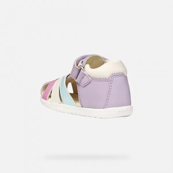  Prvi koraki deklet GEOX SANDAL MACCHIA B254WB08502C8888 VIJOLIČNA 