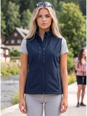 Ženski softshell telovnik ALTISPORT NoPrint NP/ALW965 MORNARSKO MODRA