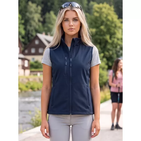  Ženski softshell telovnik ALTISPORT NoPrint NP/ALW965 MORNARSKO MODRA 